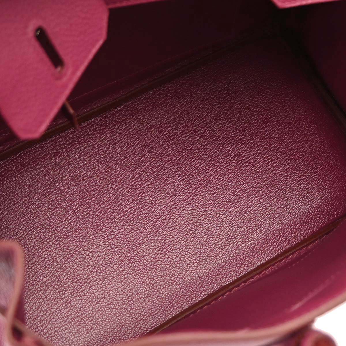 Hermes Ruby Togo Birkin 25 Handbag