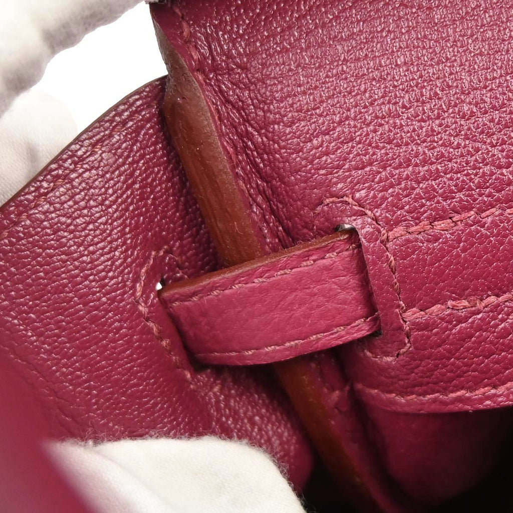 Hermes Ruby Togo Birkin 25 Handbag