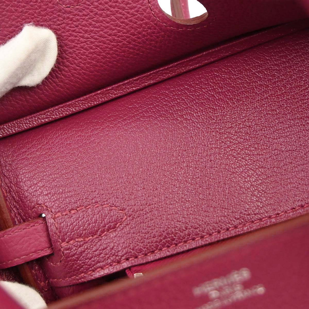 Hermes Ruby Togo Birkin 25 Handbag