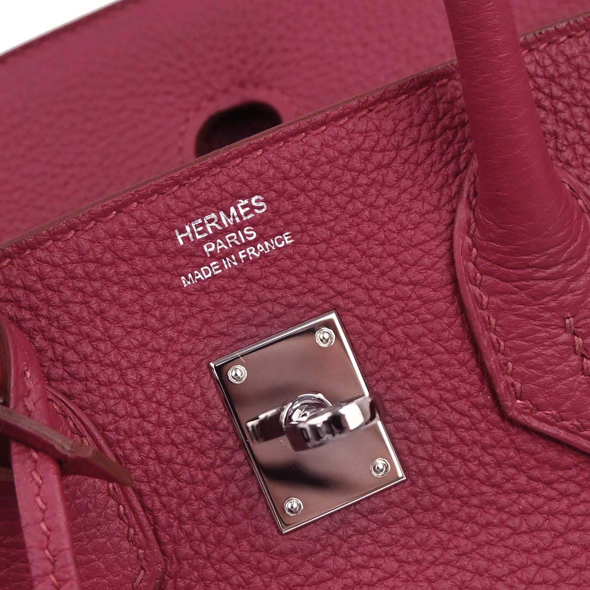 Hermes Ruby Togo Birkin 25 Handbag
