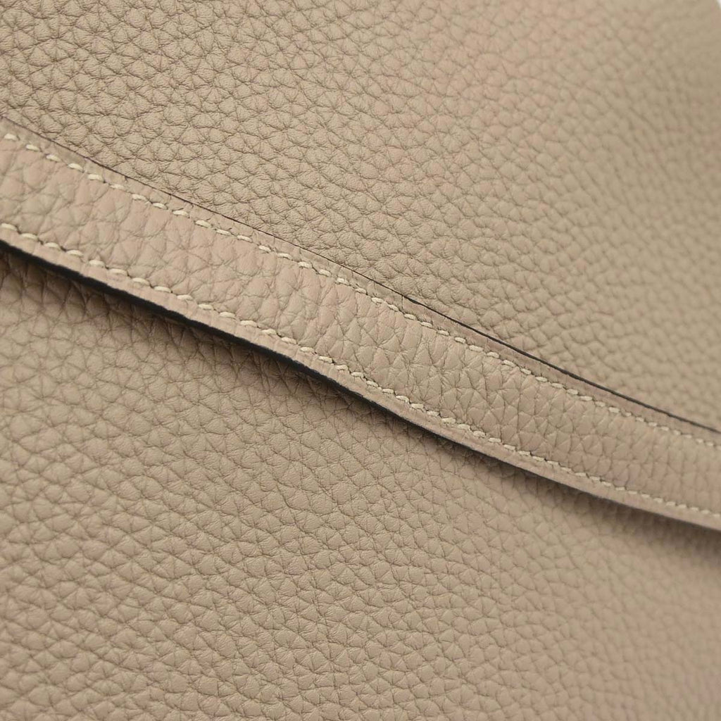 Hermes Gris Tourterelle Togo Kelly 28 Retourne 2way Shoulder Handbag