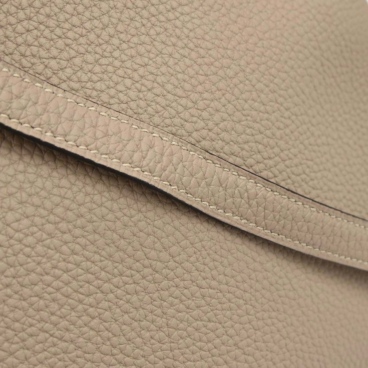 Hermes Gris Tourterelle Togo Kelly 28 Retourne 2way Shoulder Handbag