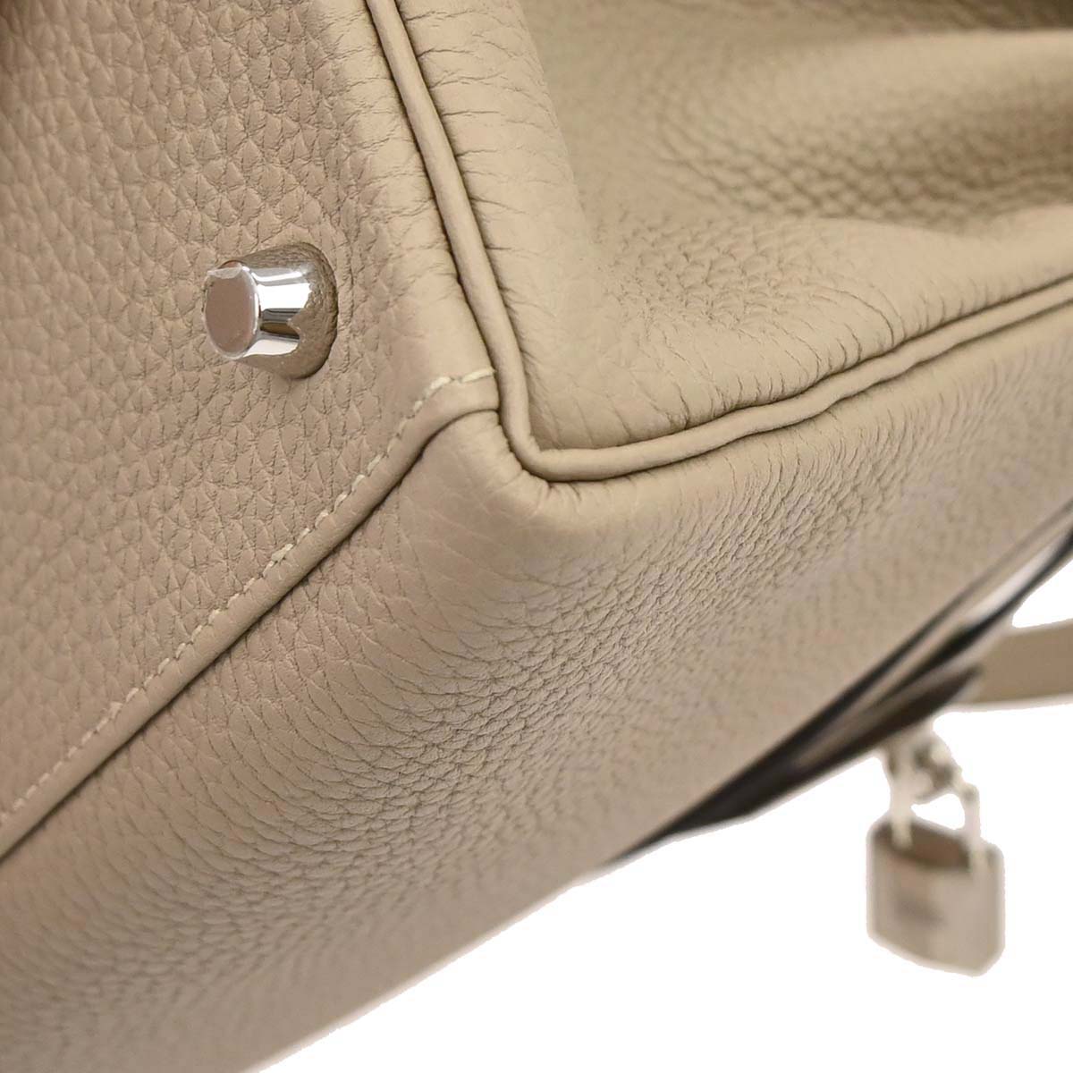 Hermes Gris Tourterelle Togo Kelly 28 Retourne 2way Shoulder Handbag