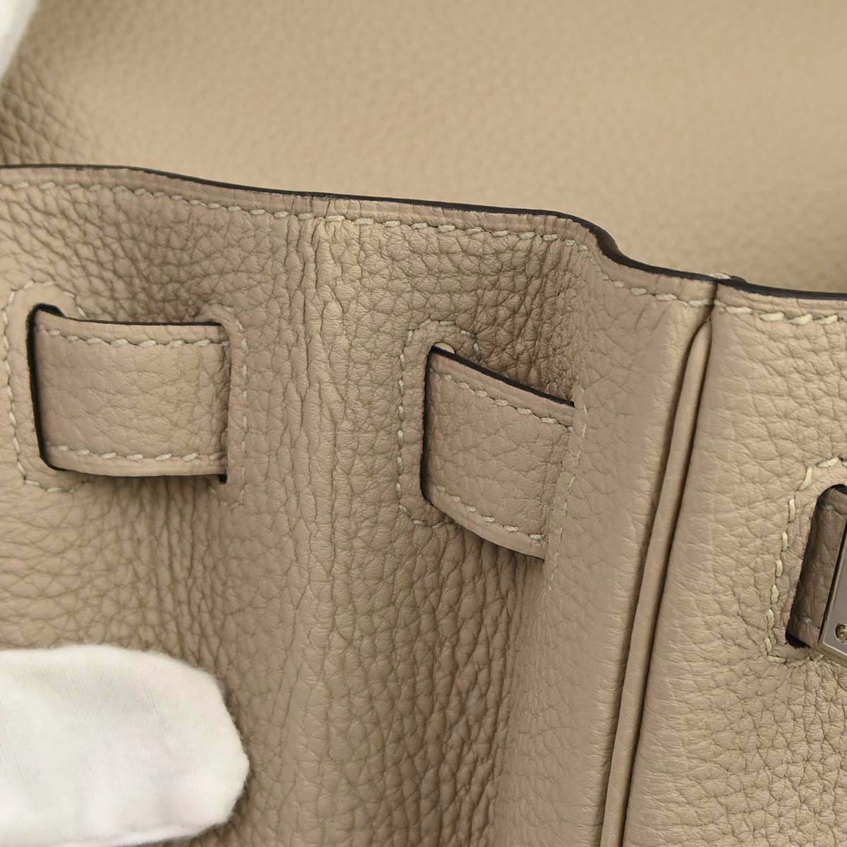 Hermes Gris Tourterelle Togo Kelly 28 Retourne 2way Shoulder Handbag