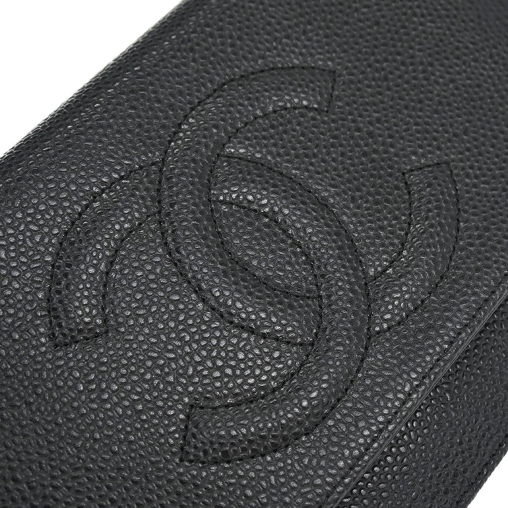 Chanel Black Caviar Skin Timeless WOC Wallet on Chain Bag