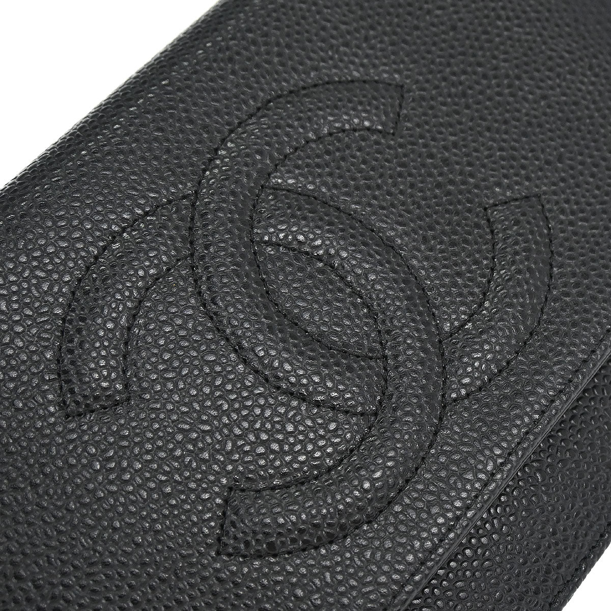 Chanel Black Caviar Skin Timeless WOC Wallet on Chain Bag