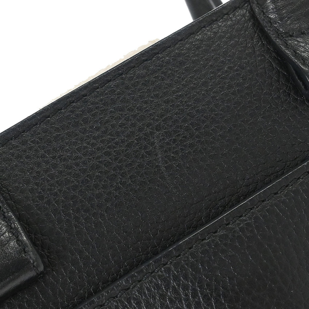 Chanel 2017-2018 Black Ivory Calfskin Neo Executive Mini Tote 2way Shoulder Handbag