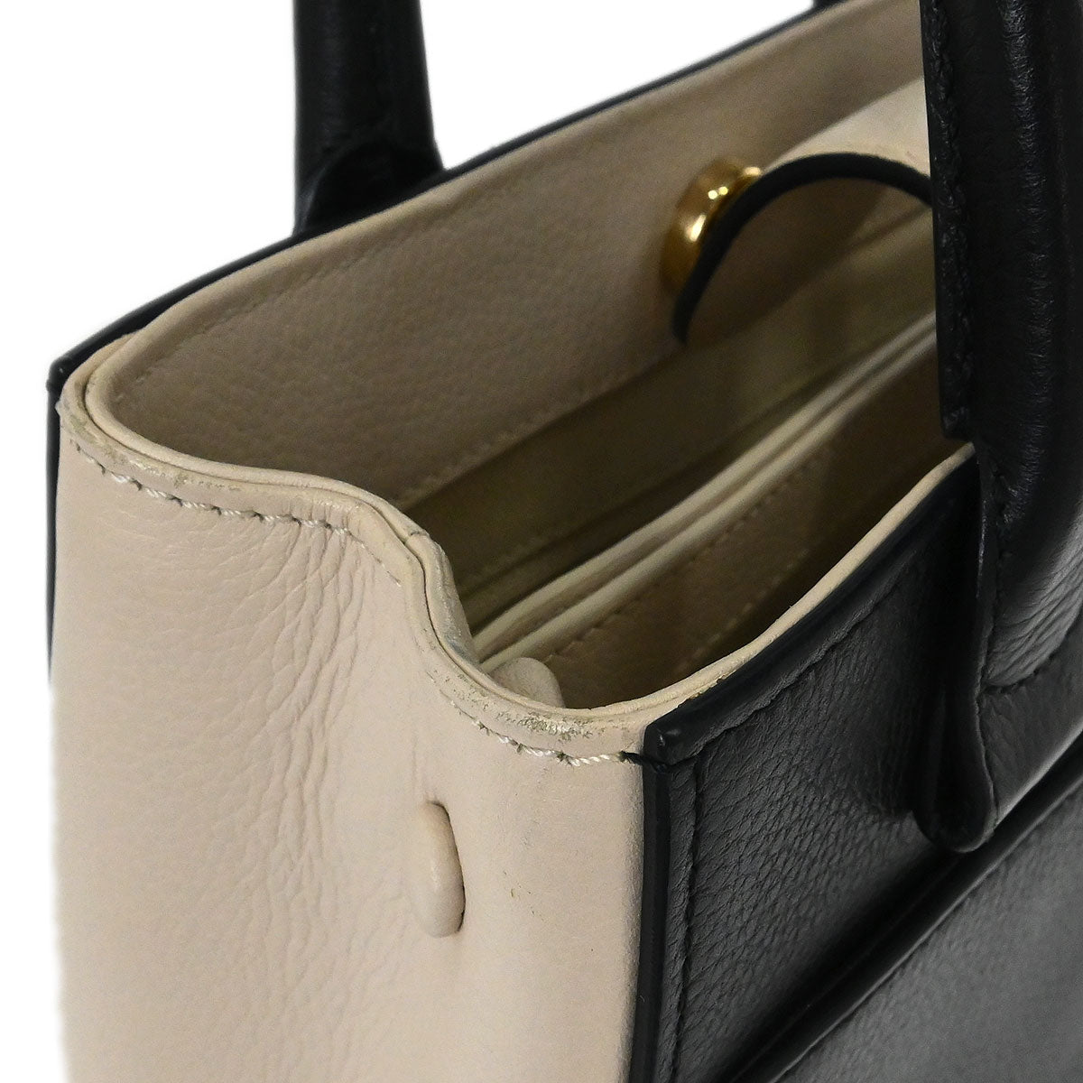 Chanel 2017-2018 Black Ivory Calfskin Neo Executive Mini Tote 2way Shoulder Handbag