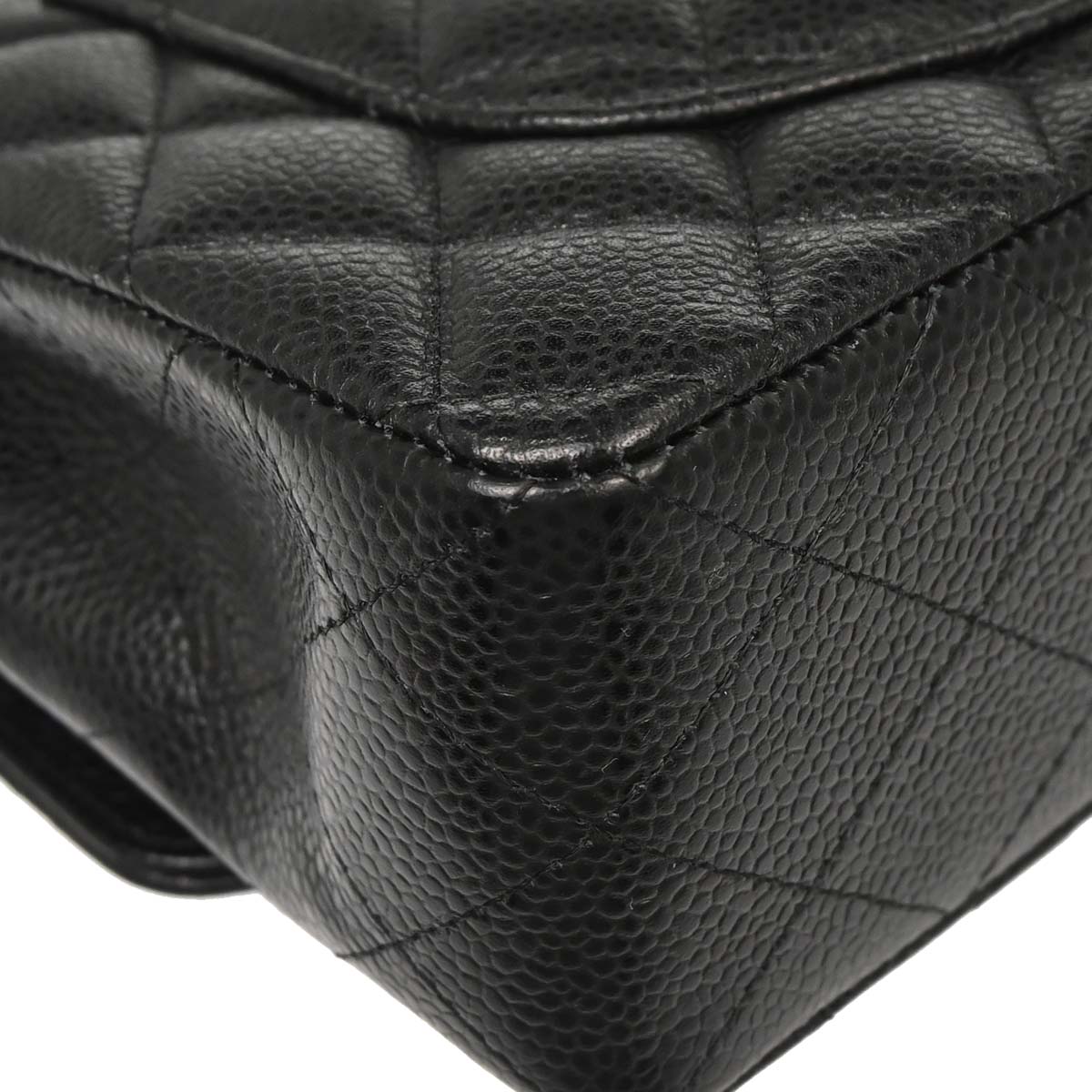 Chanel 2019 Black Caviar Small Classic Double Flap Shoulder Bag