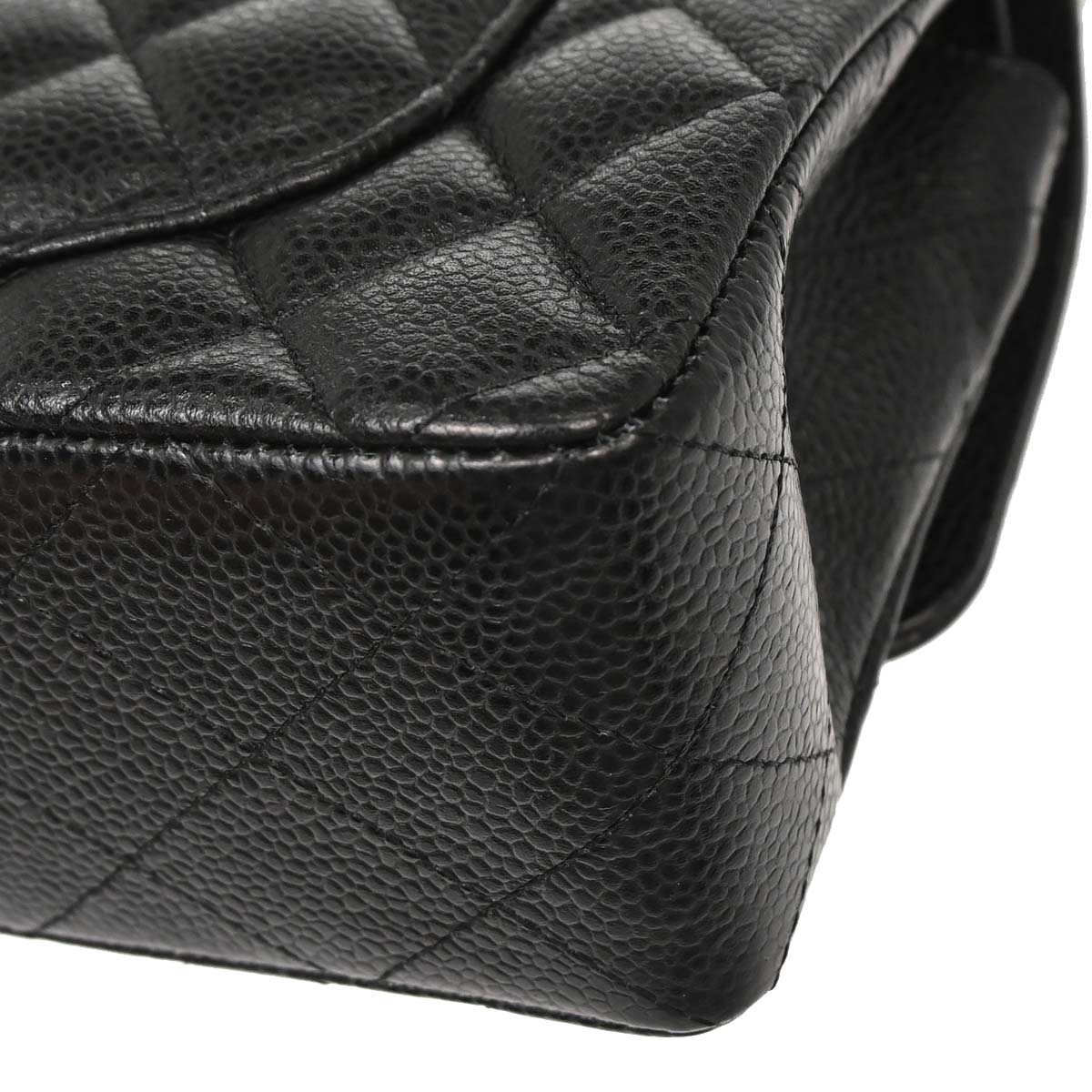 Chanel 2019 Black Caviar Small Classic Double Flap Shoulder Bag