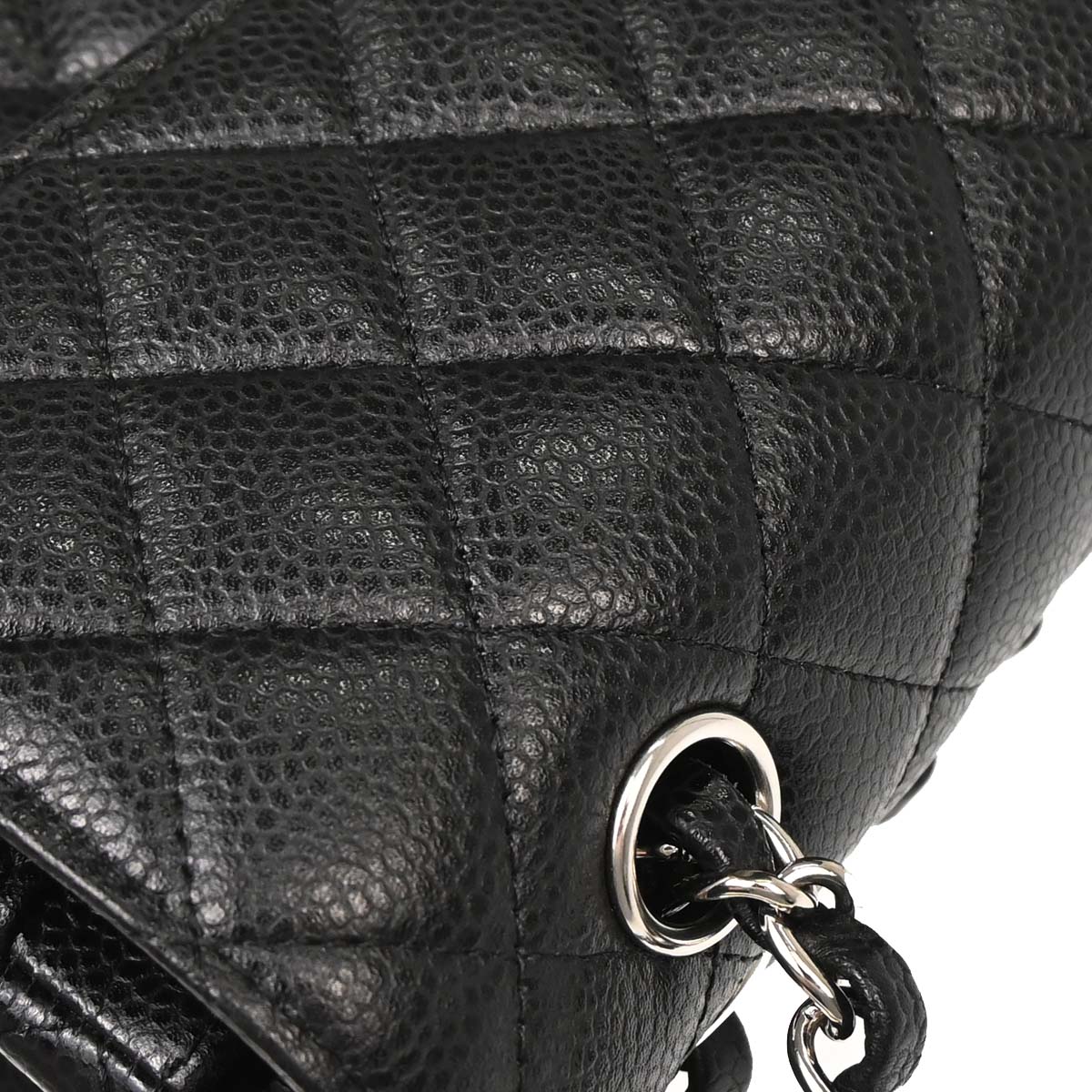 Chanel 2019 Black Caviar Small Classic Double Flap Shoulder Bag