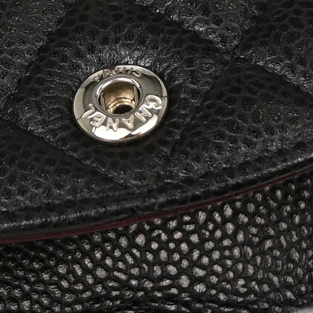Chanel 2019 Black Caviar Small Classic Double Flap Shoulder Bag