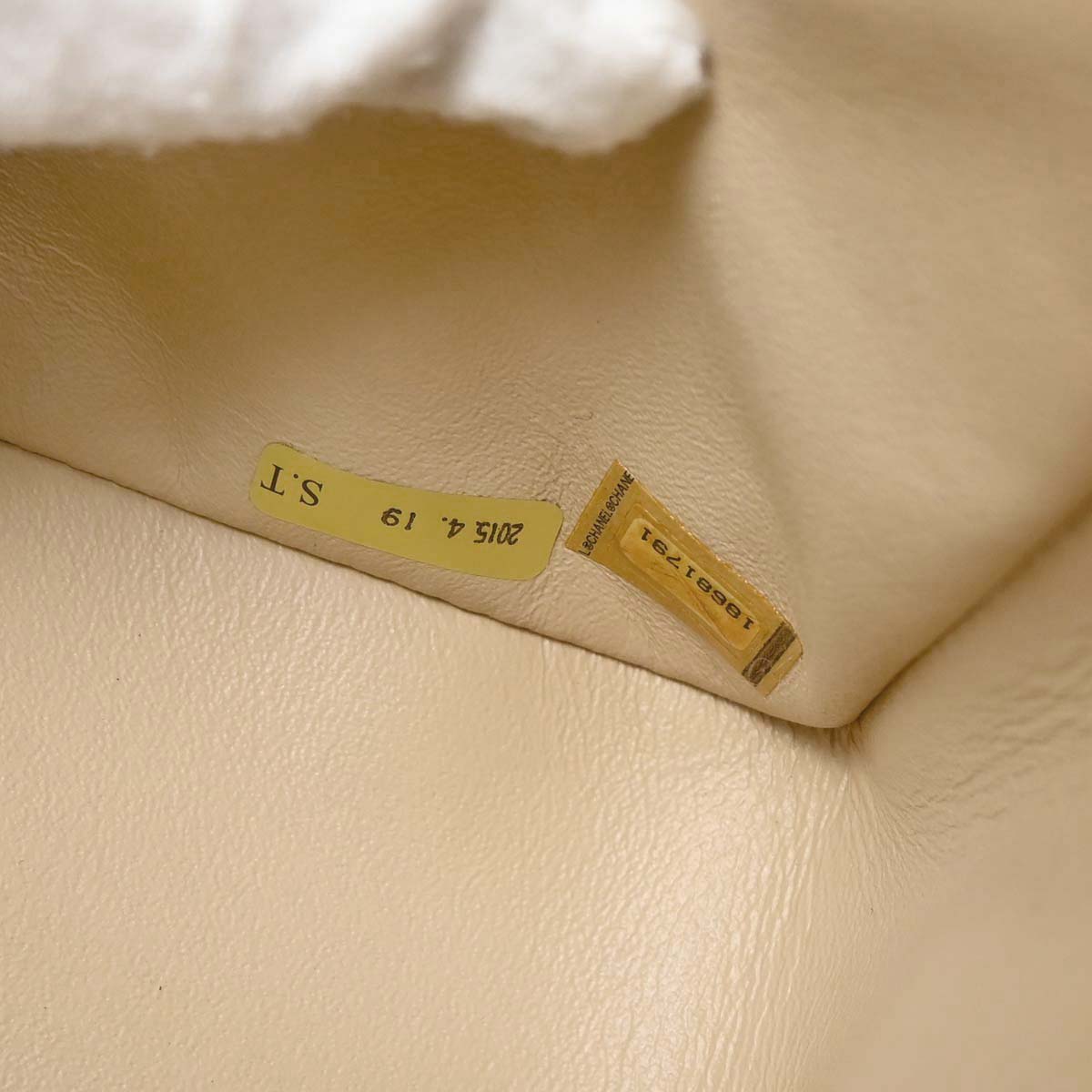 Chanel 2013-2014 Beige Caviar Jumbo Classic Double Flap Shoulder Bag
