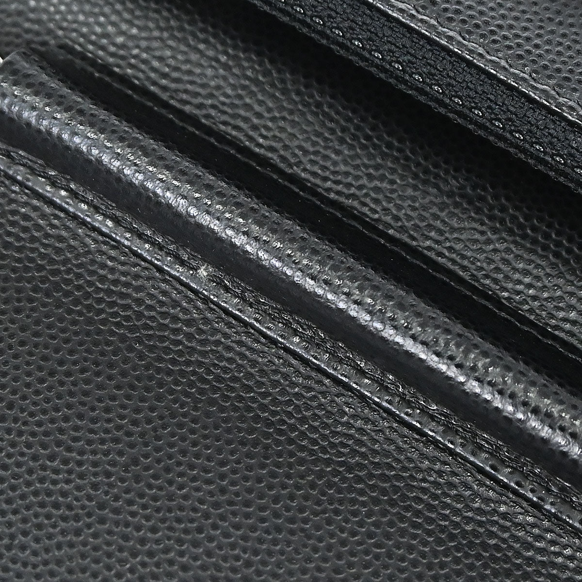 Chanel 2012 Black Caviar Skin Chevron WOC Wallet on Chain Bag
