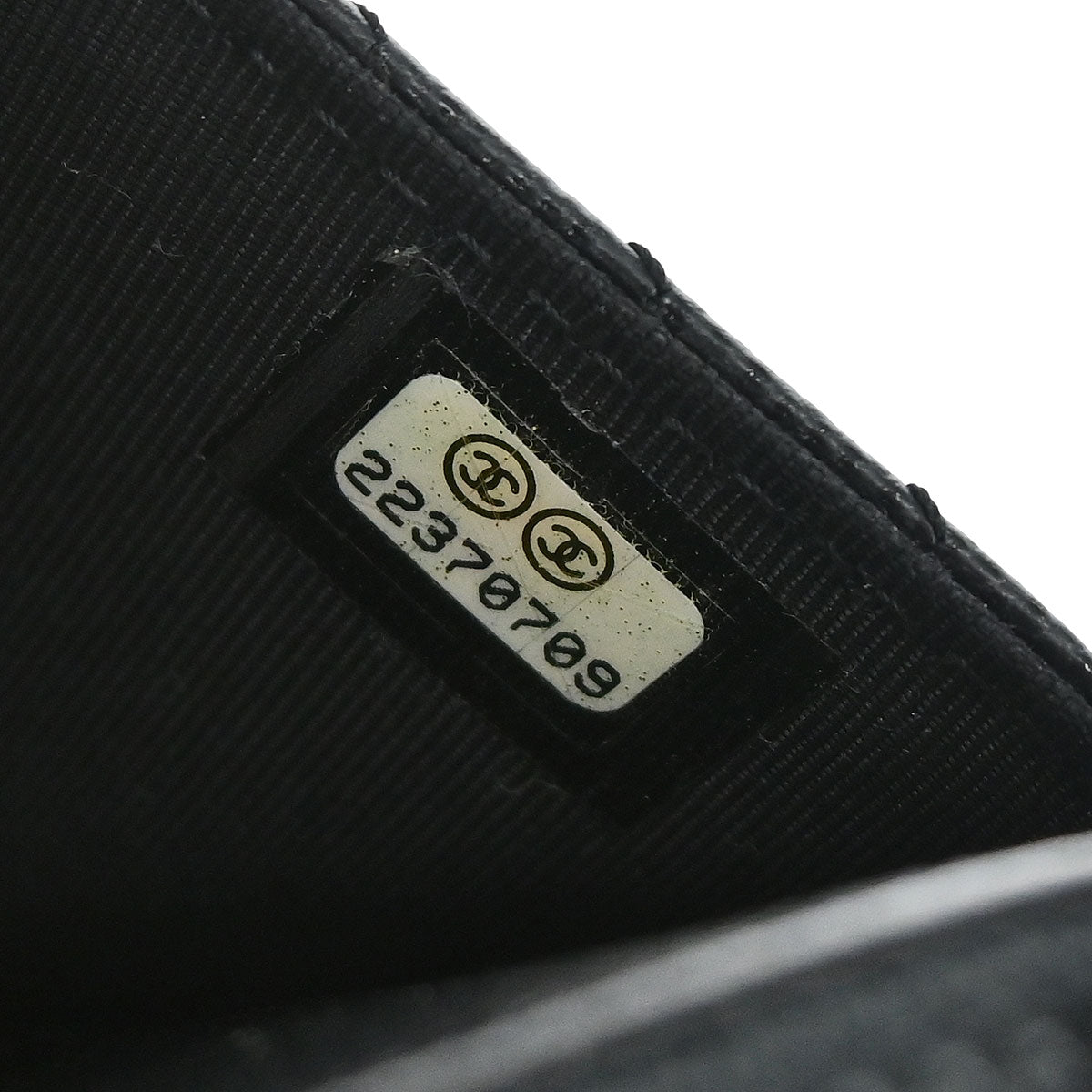 Chanel 2012 Black Caviar Skin Chevron WOC Wallet on Chain Bag