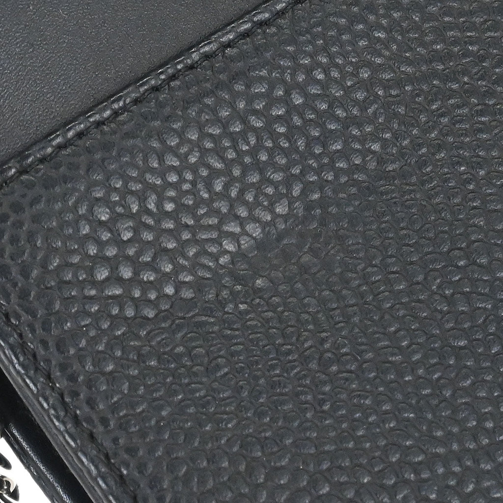 Chanel 2014 Black Caviar Timeless WOC Wallet on Chain Bag