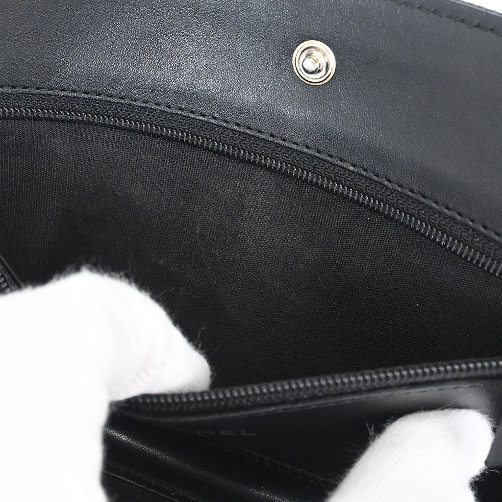 Chanel 2014 Black Caviar Timeless WOC Wallet on Chain Bag