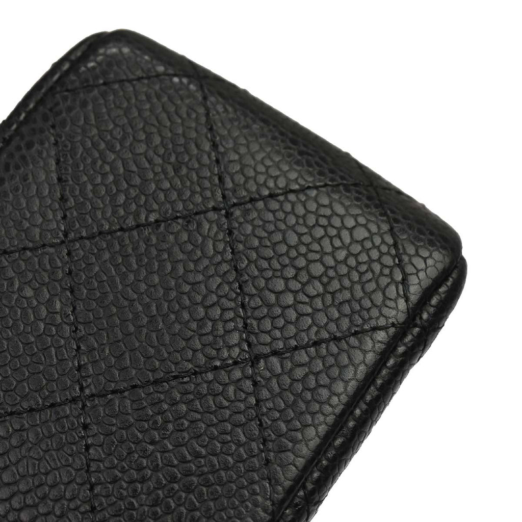 Chanel 2019 Black Caviar Medium Classic Double Flap Shoulder Bag