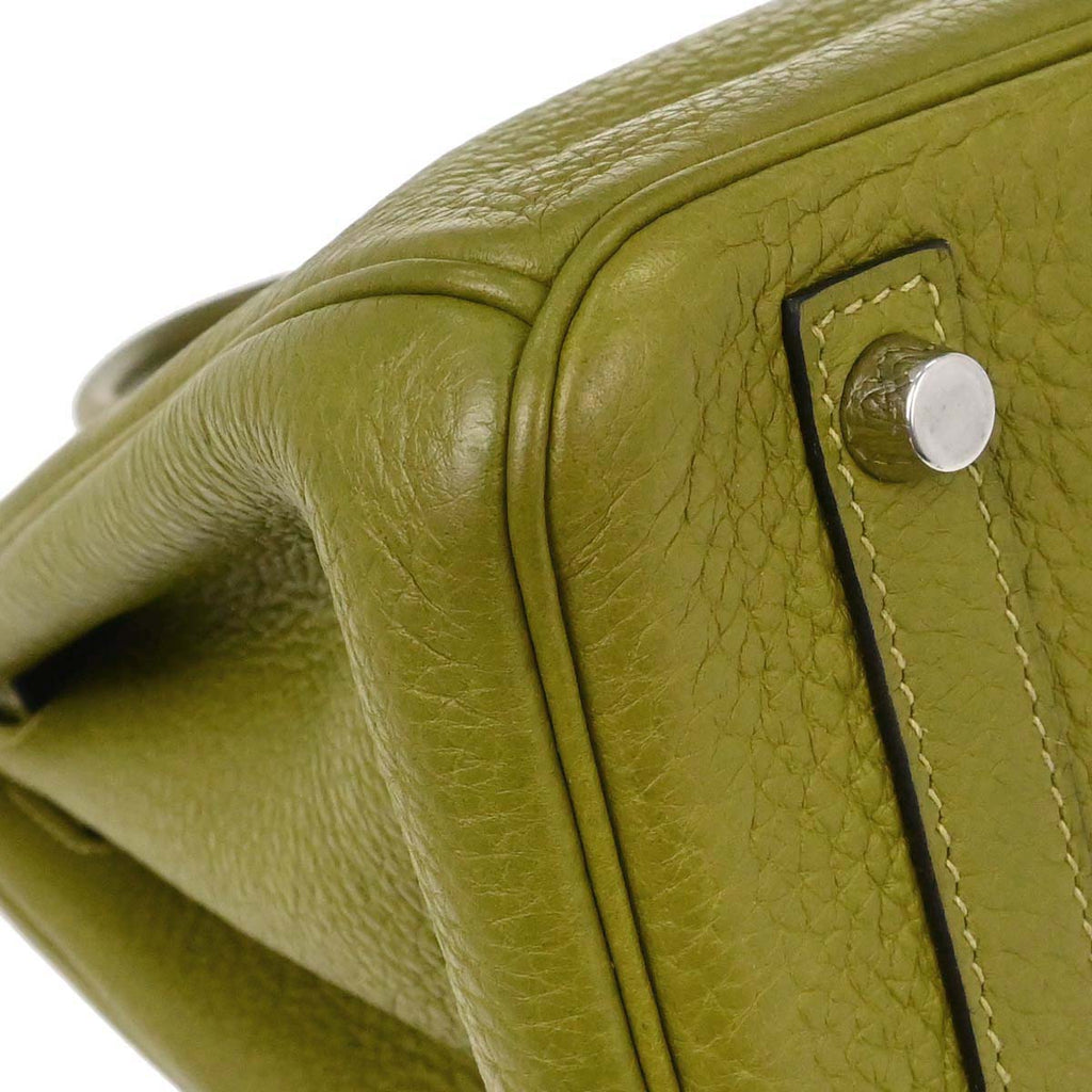 Hermes Anis Green Togo Birkin 30 Handbag
