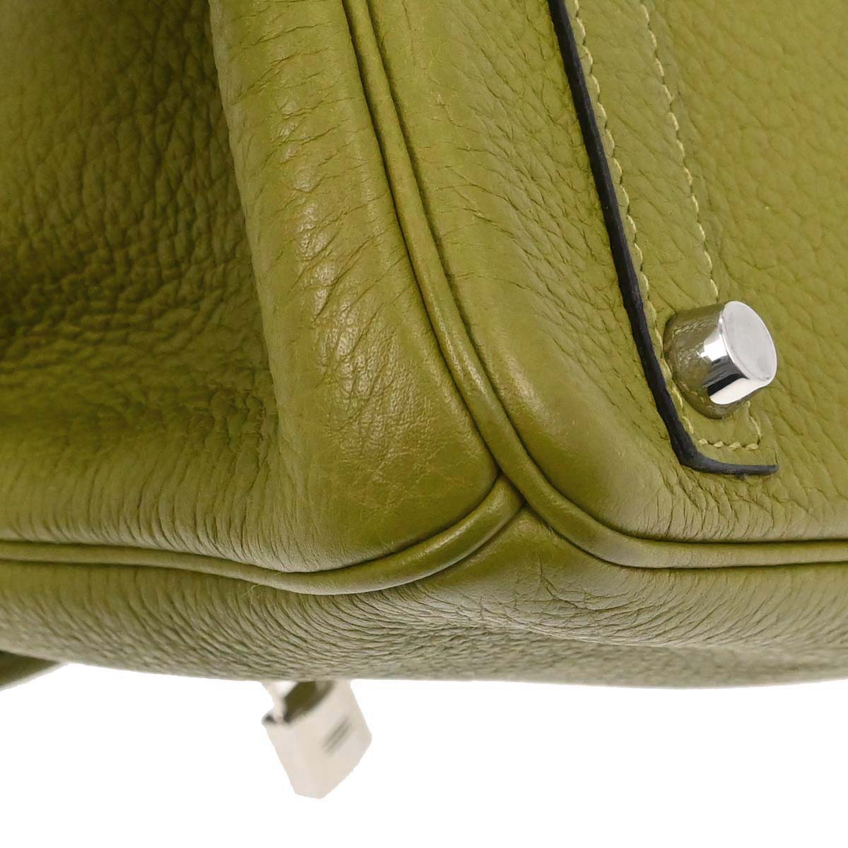 Hermes Anis Green Togo Birkin 30 Handbag