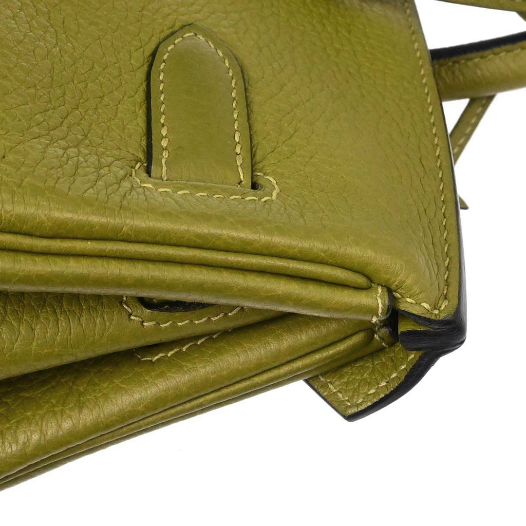 Hermes Anis Green Togo Birkin 30 Handbag