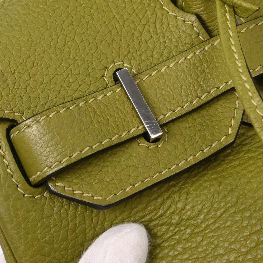 Hermes Anis Green Togo Birkin 30 Handbag