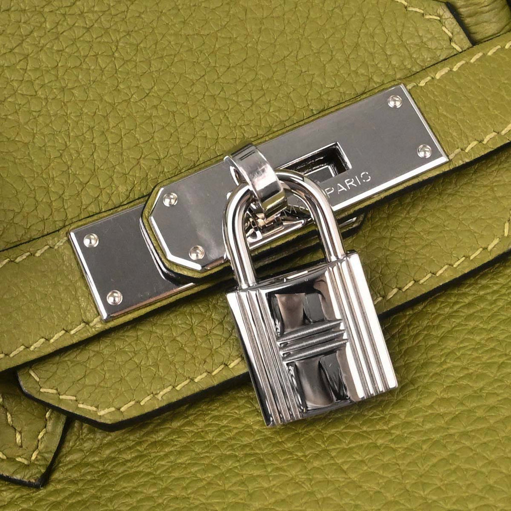 Hermes Anis Green Togo Birkin 30 Handbag