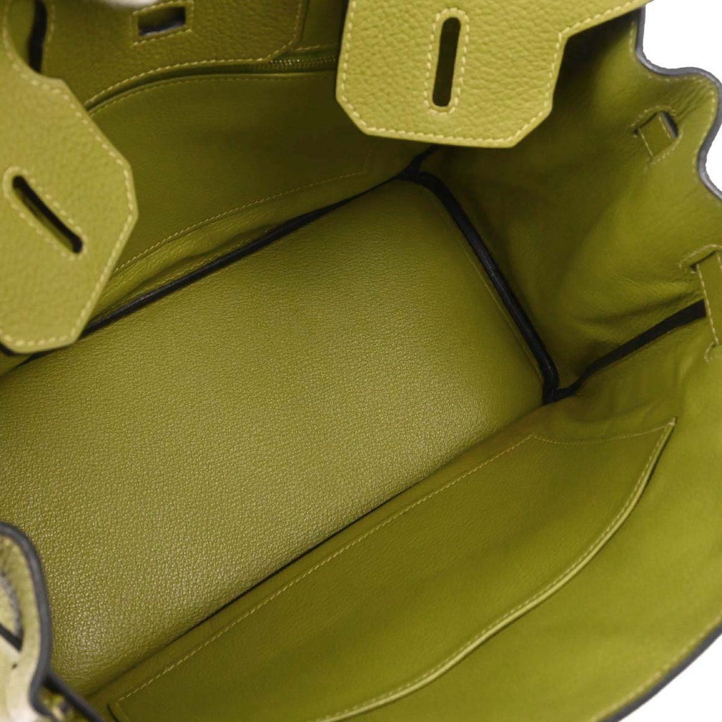 Hermes Anis Green Togo Birkin 30 Handbag
