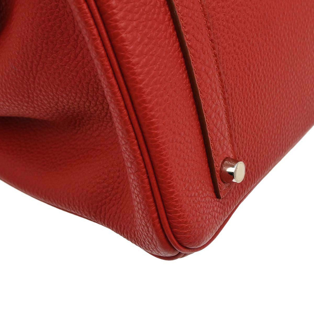 Hermes Rouge Casaque Togo Birkin 35 Handbag