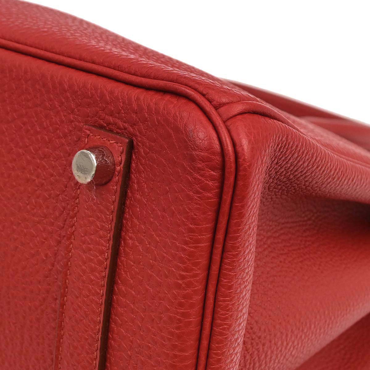 Hermes Rouge Casaque Togo Birkin 35 Handbag