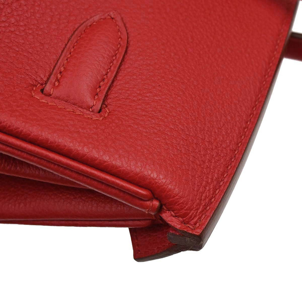Hermes Rouge Casaque Togo Birkin 35 Handbag