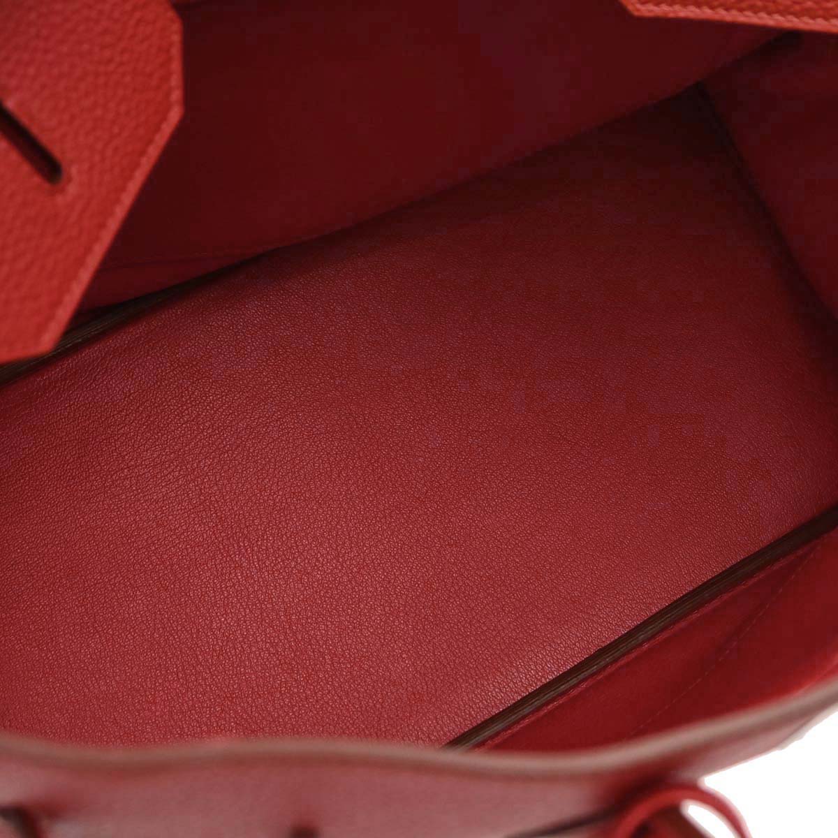 Hermes Rouge Casaque Togo Birkin 35 Handbag