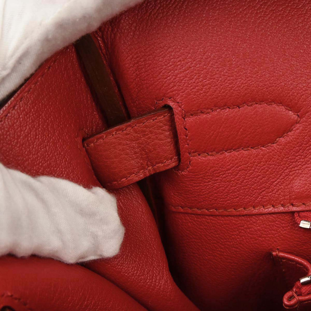 Hermes Rouge Casaque Togo Birkin 35 Handbag