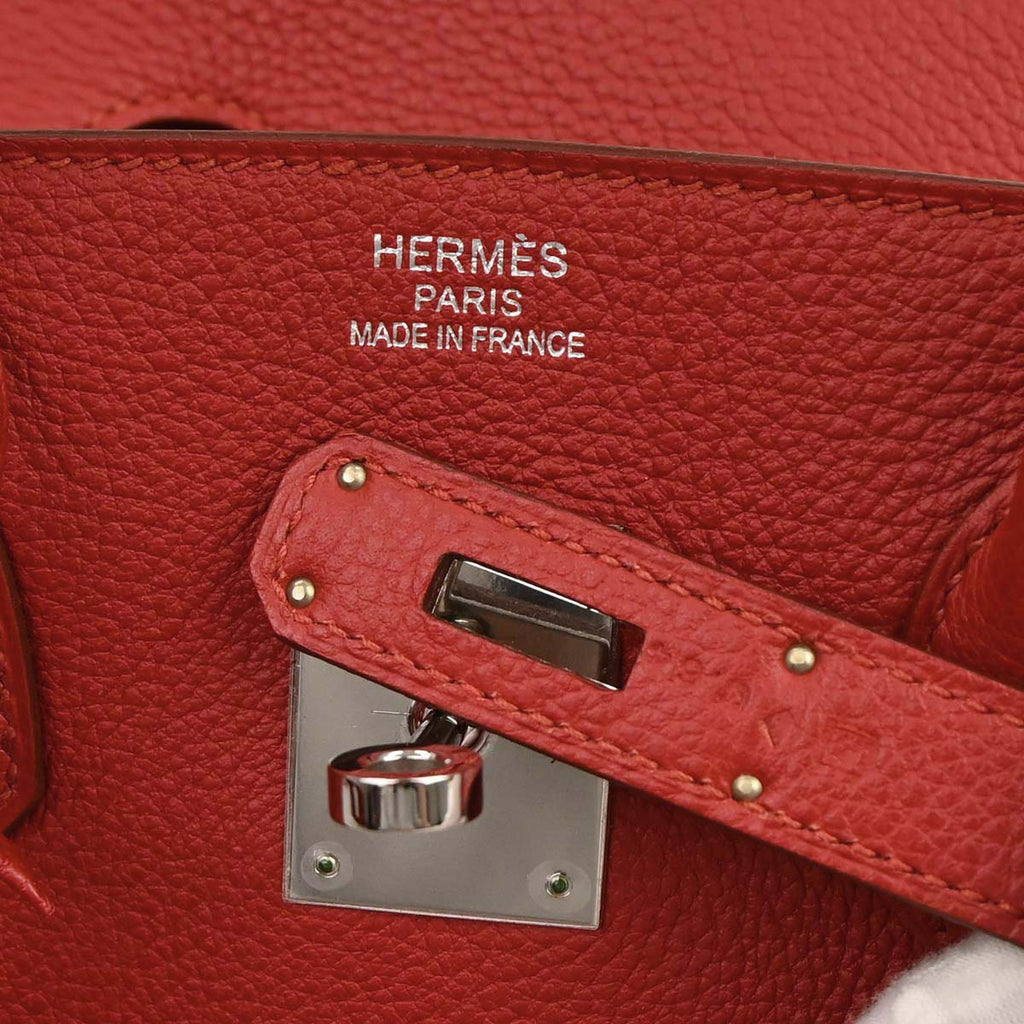 Hermes Rouge Casaque Togo Birkin 35 Handbag