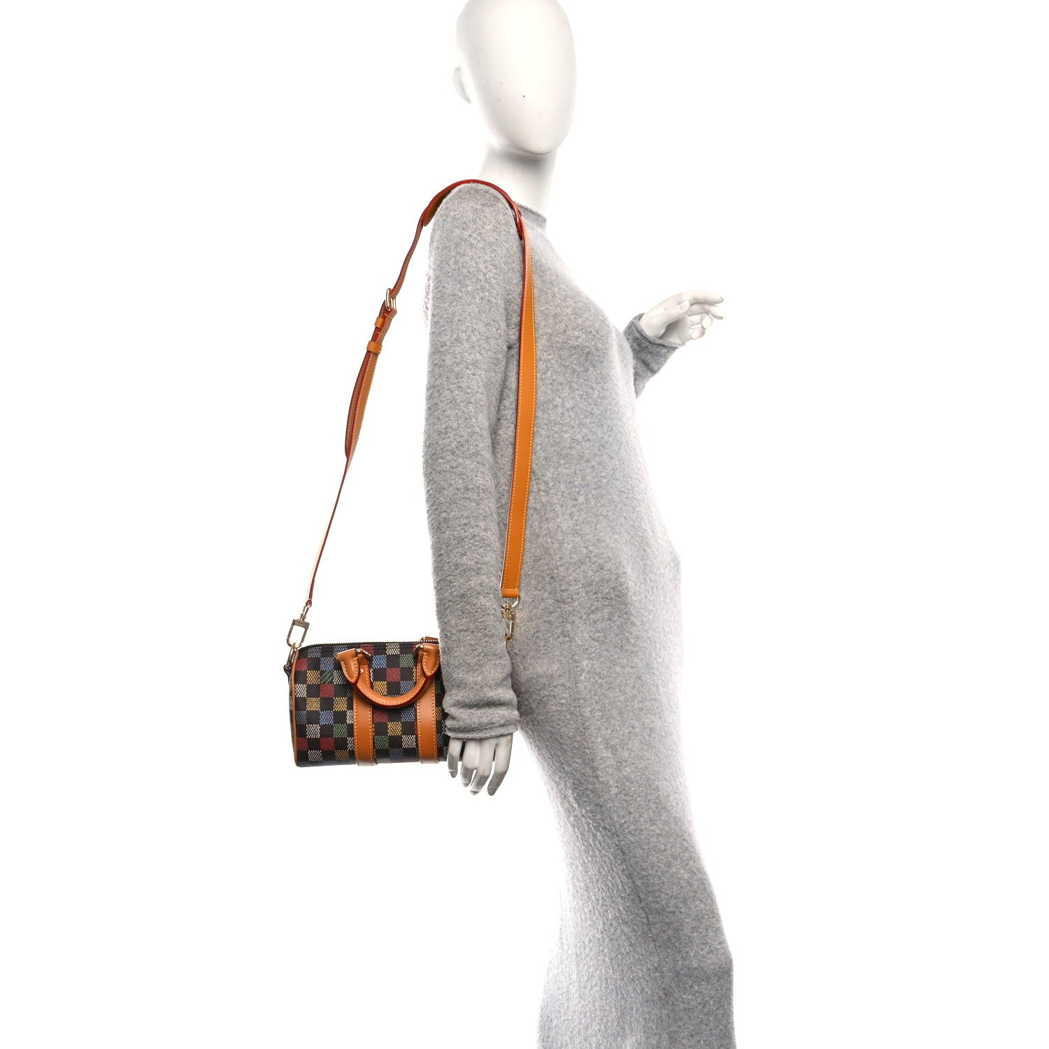 Louis Vuitton LV Vers Damier Ebene Keepall Bandouliere 25