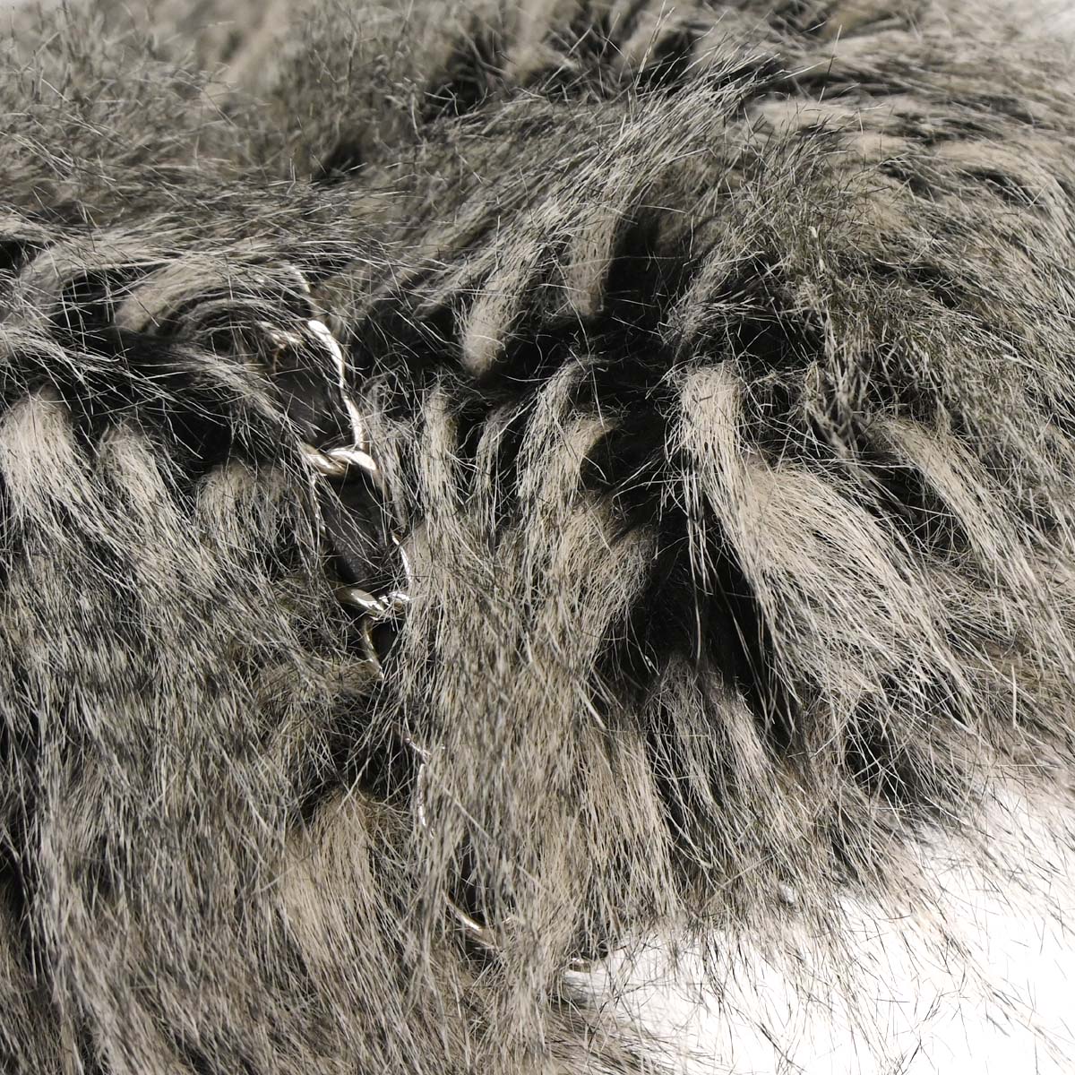 Chanel Gray Artificial Fur Arctic Fantasy Tote Handbag