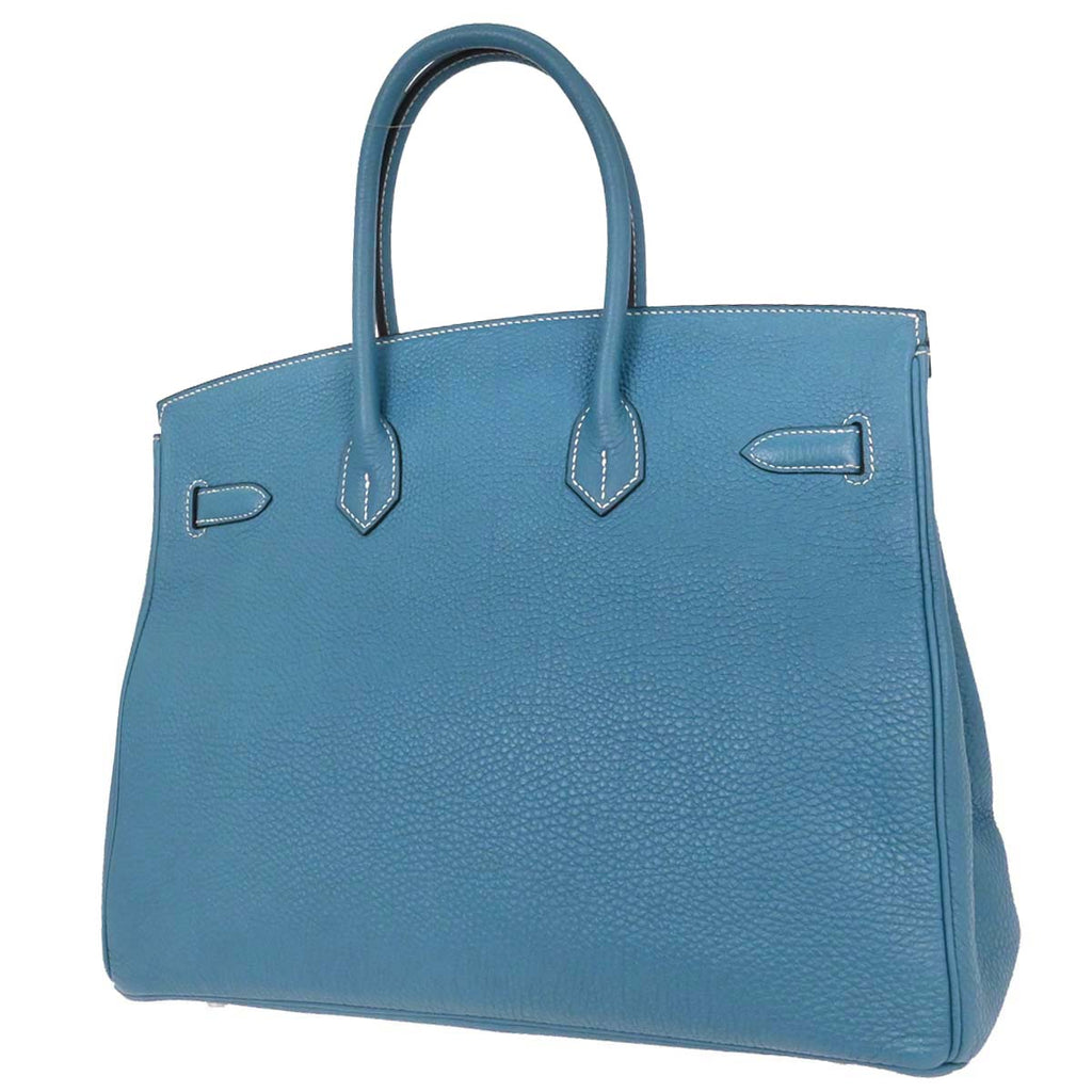 Hermes Blue Jean Togo Birkin 35 Handbag