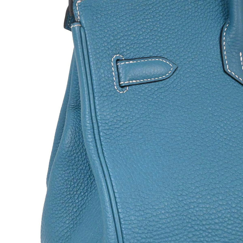 Hermes Blue Jean Togo Birkin 35 Handbag