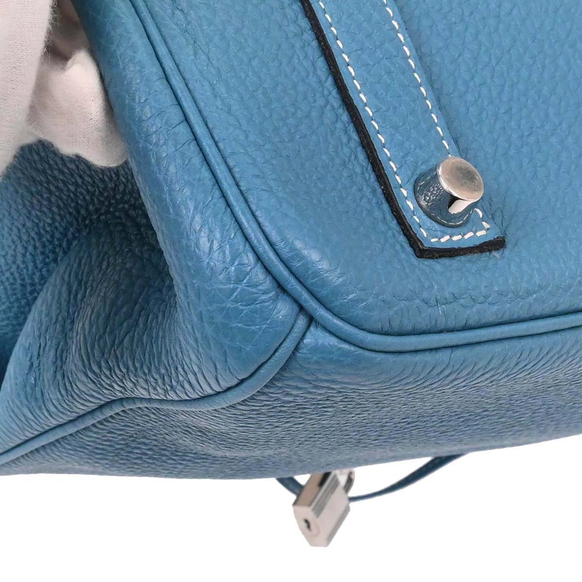 Hermes Blue Jean Togo Birkin 35 Handbag