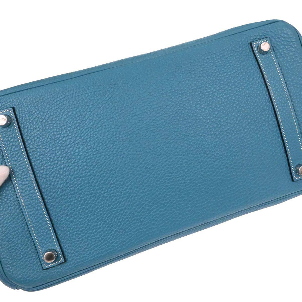 Hermes Blue Jean Togo Birkin 35 Handbag