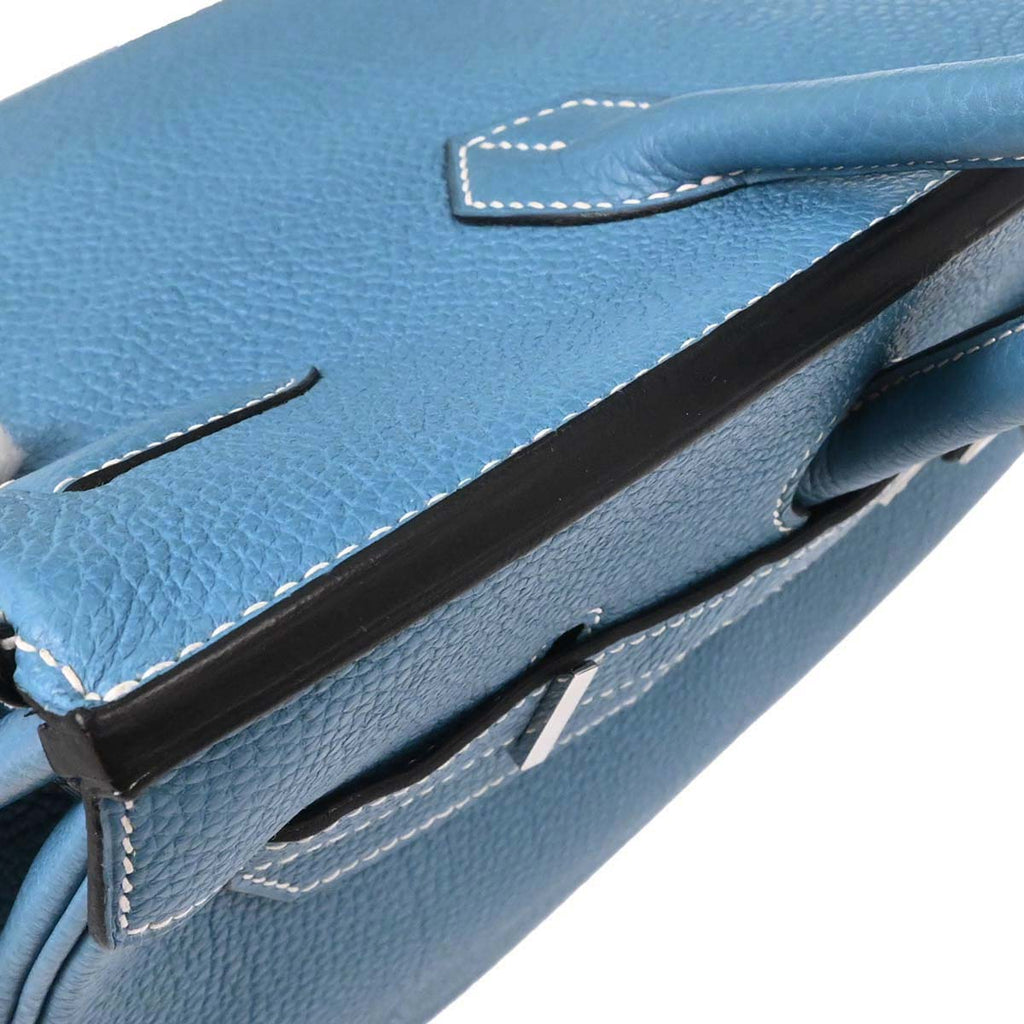 Hermes Blue Jean Togo Birkin 35 Handbag