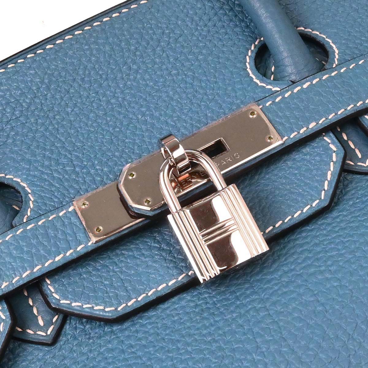 Hermes Blue Jean Togo Birkin 35 Handbag