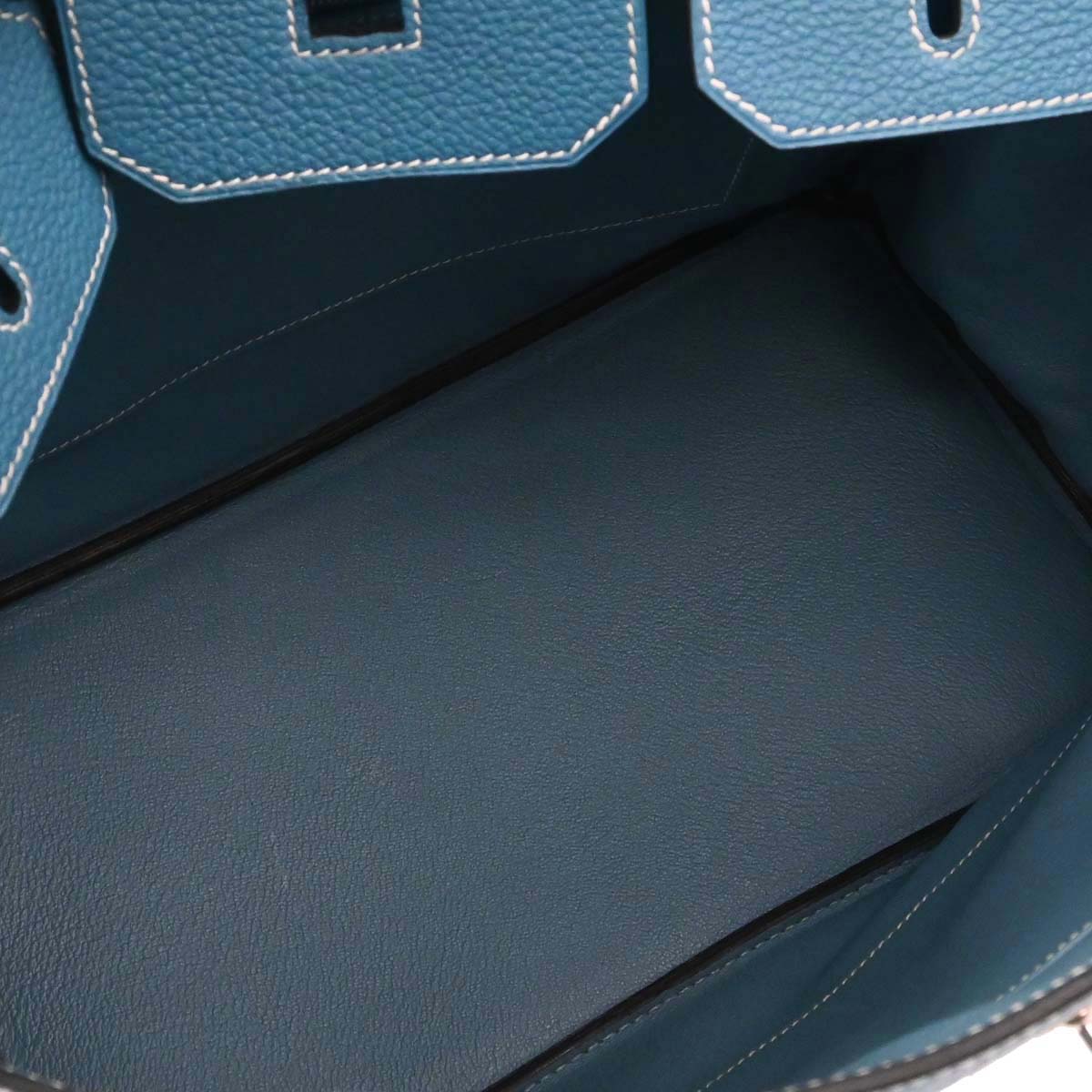 Hermes Blue Jean Togo Birkin 35 Handbag