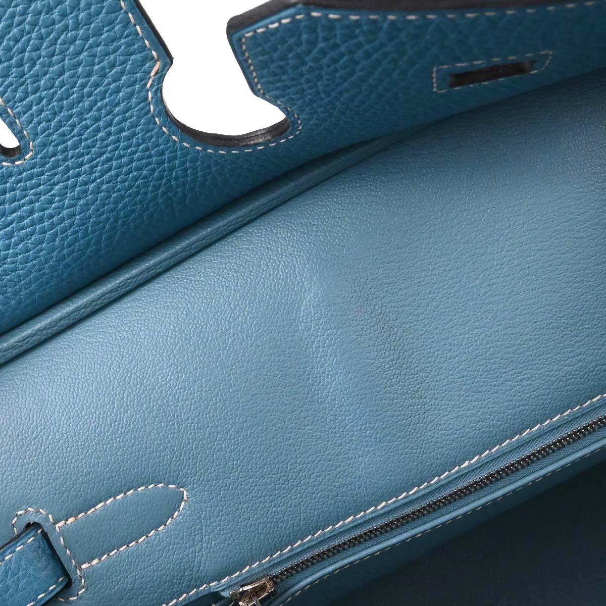 Hermes Blue Jean Togo Birkin 35 Handbag