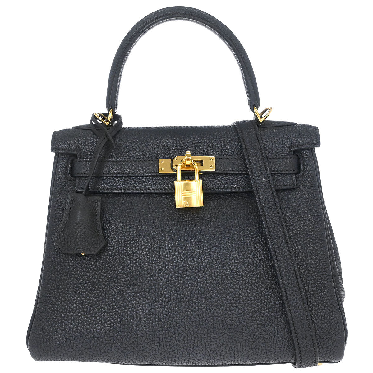 Hermes Plomb Togo Kelly 25 Retourne 2way Shoulder Handbag