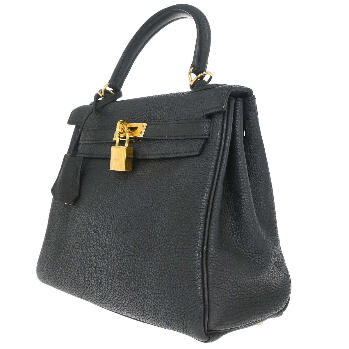 Hermes Plomb Togo Kelly 25 Retourne 2way Shoulder Handbag