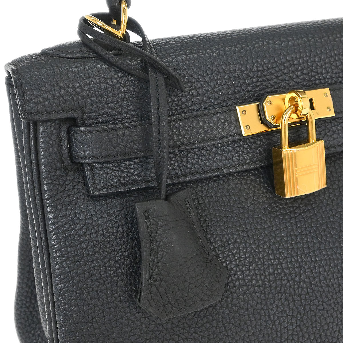 Hermes Plomb Togo Kelly 25 Retourne 2way Shoulder Handbag