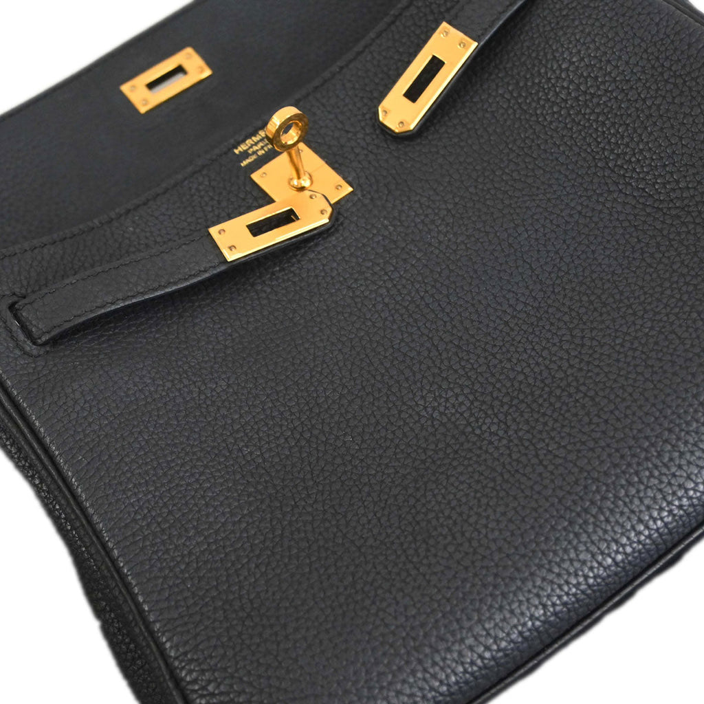 Hermes Plomb Togo Kelly 25 Retourne 2way Shoulder Handbag