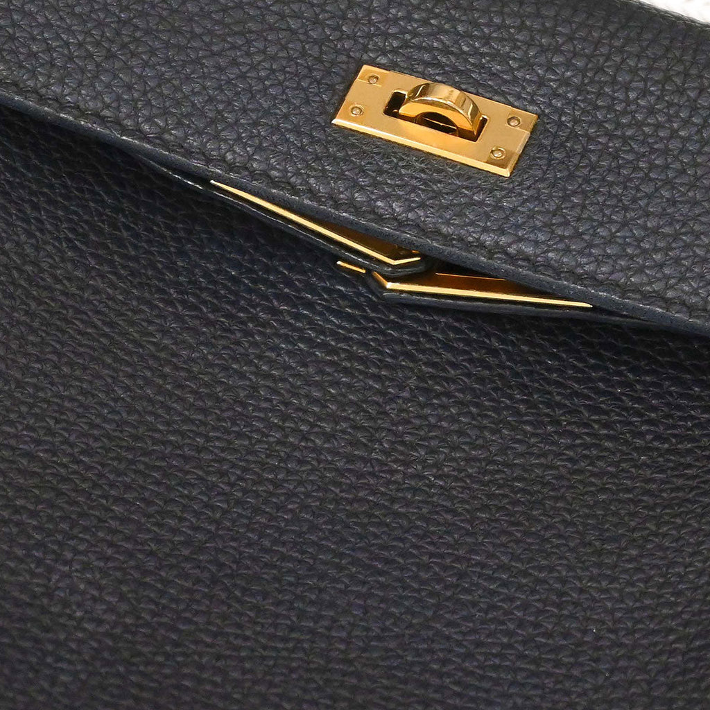 Hermes Plomb Togo Kelly 25 Retourne 2way Shoulder Handbag