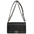 Boy Chanel 2018-2019 Black Calfskin Medium Shoulder Bag